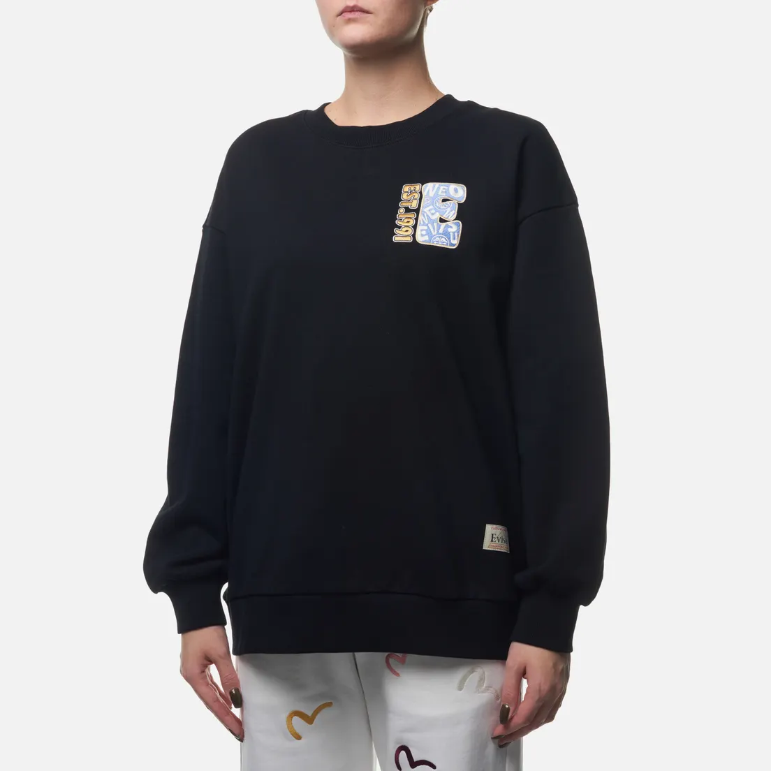 Evisu Женская толстовка Zip-Up Daruma & Fortune-Cat Printed