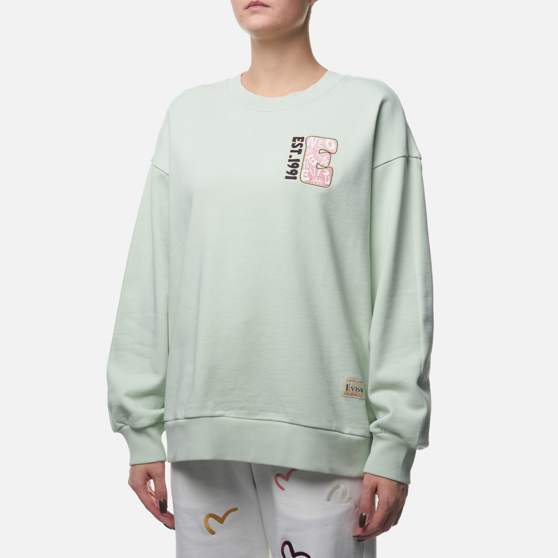 Evisu Женская толстовка Zip-Up Daruma & Fortune-Cat Printed