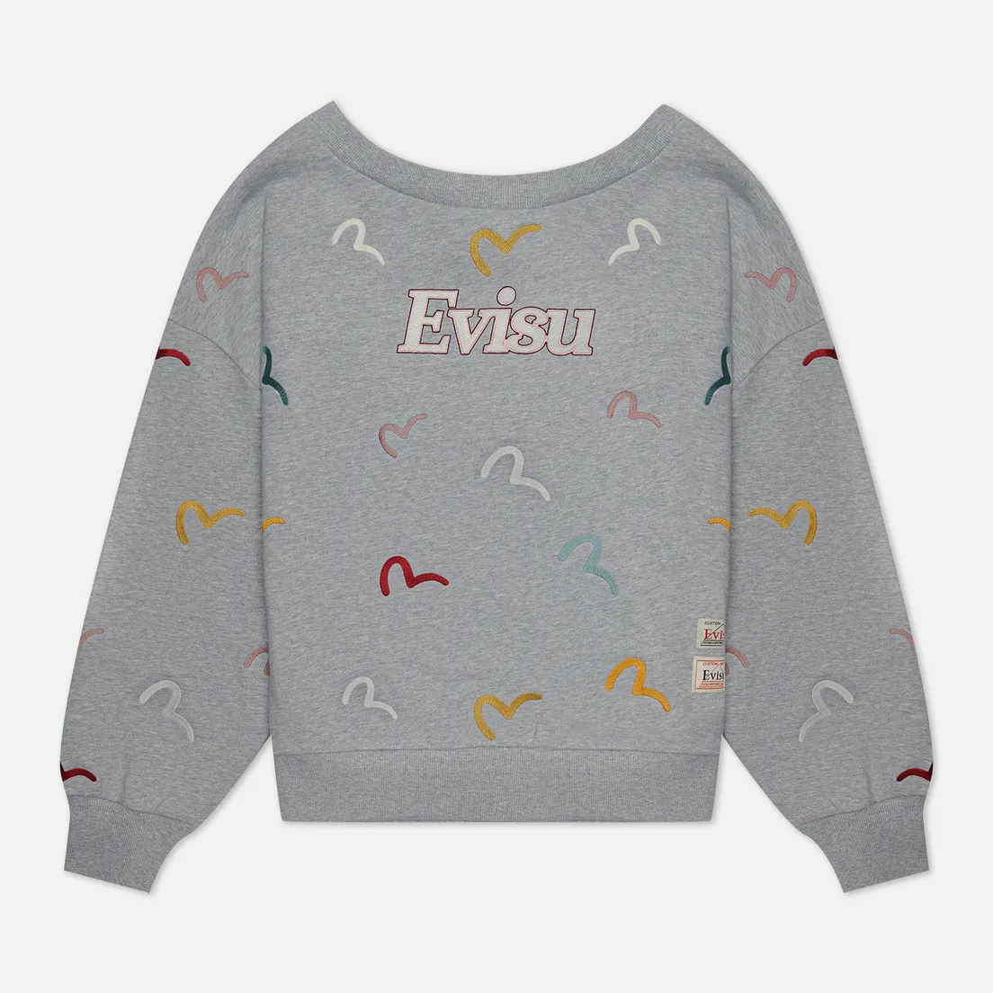 Evisu Женская толстовка All Over Seagull Embroidered