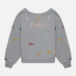 Evisu Женская толстовка All Over Seagull Embroidered