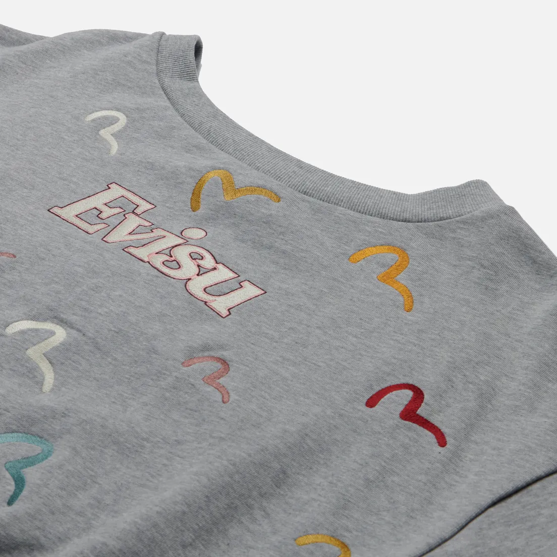 Evisu Женская толстовка All Over Seagull Embroidered