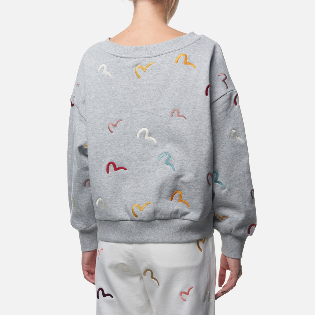 Evisu Женская толстовка All Over Seagull Embroidered