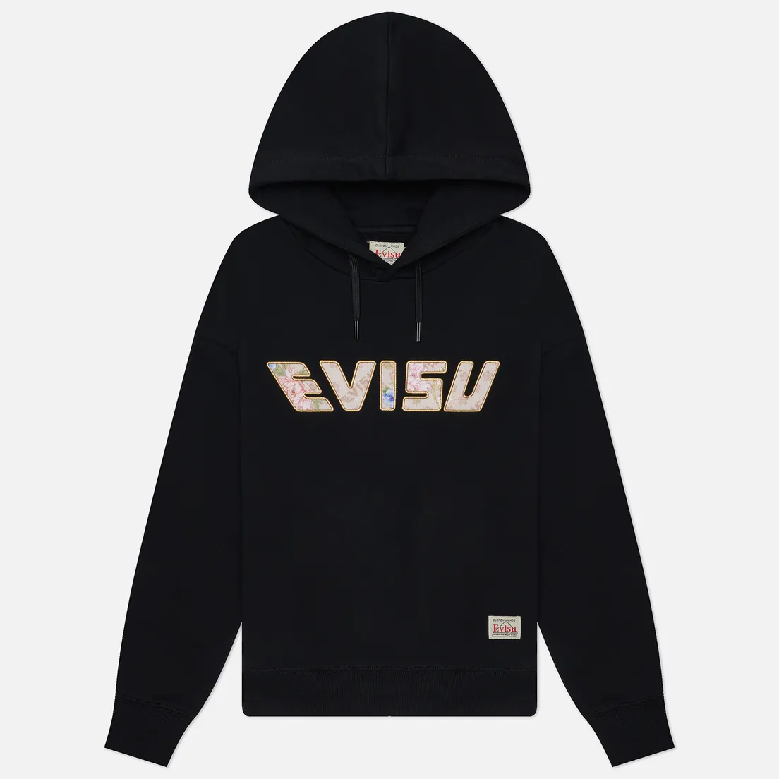 Evisu Женская толстовка Kamon & Floral AO Logo Cropped Hoodie