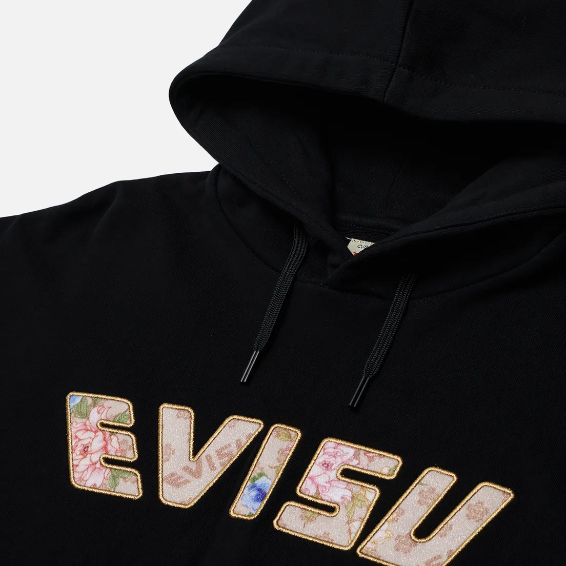 Evisu Женская толстовка Kamon & Floral AO Logo Cropped Hoodie