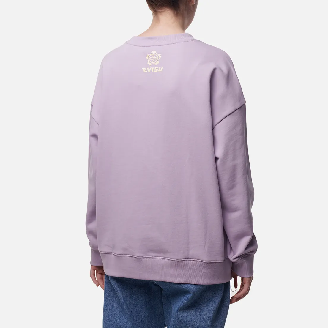 Evisu Женская толстовка Printed 2-Tone Japanese Fog Seagull & Embroidered Saruka