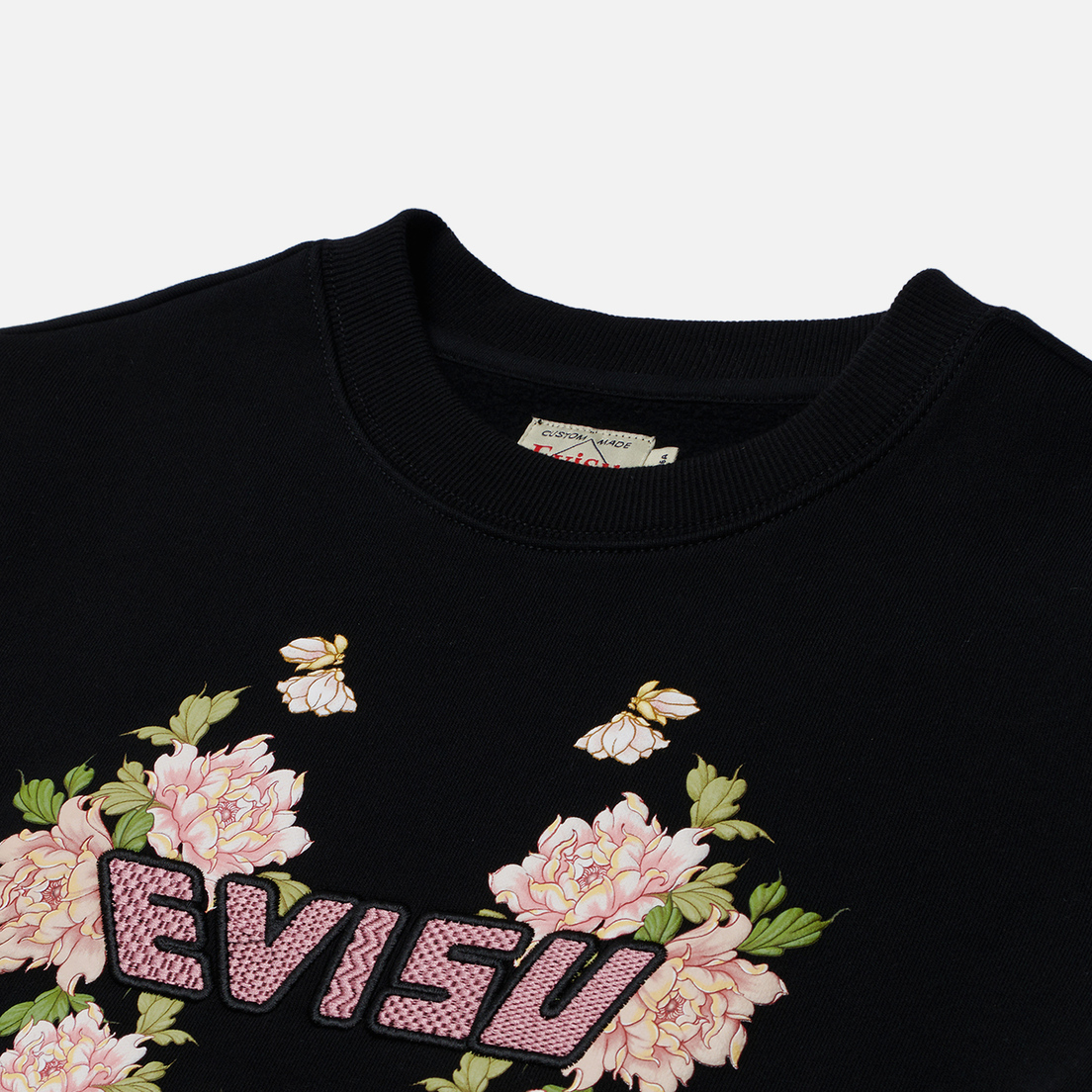 Evisu Женская толстовка Floral Printed With Logo Embroidered