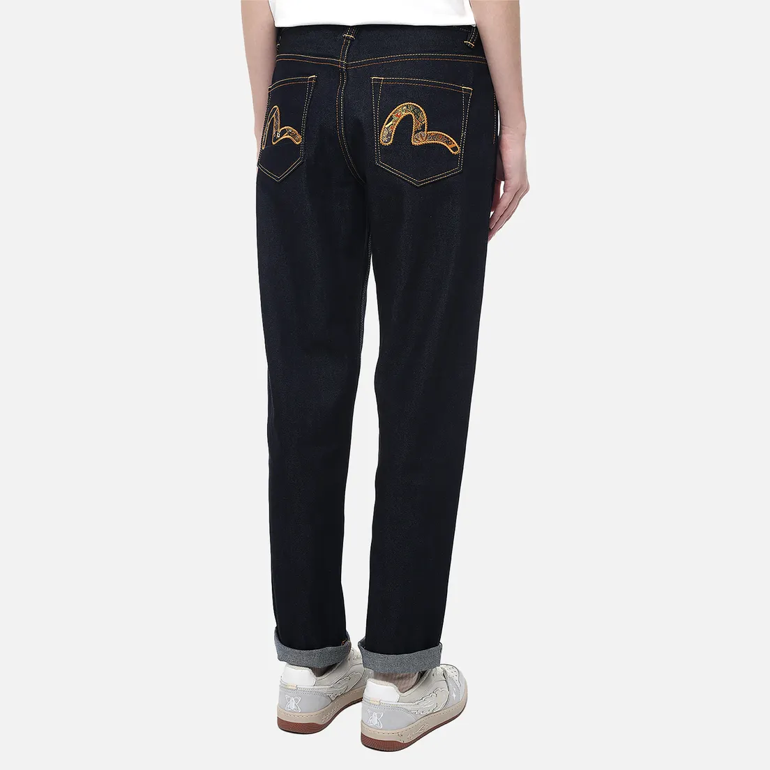 Evisu Женские джинсы Brocade Applique Seagull Relax