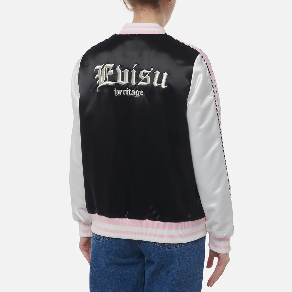 Evisu Женская куртка бомбер Metallic Embroidery Souvenir