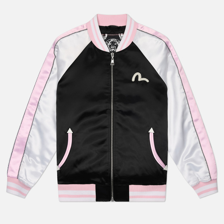  Женская куртка бомбер Evisu Metallic Embroidery Souvenir, цвет чёрный, размер S