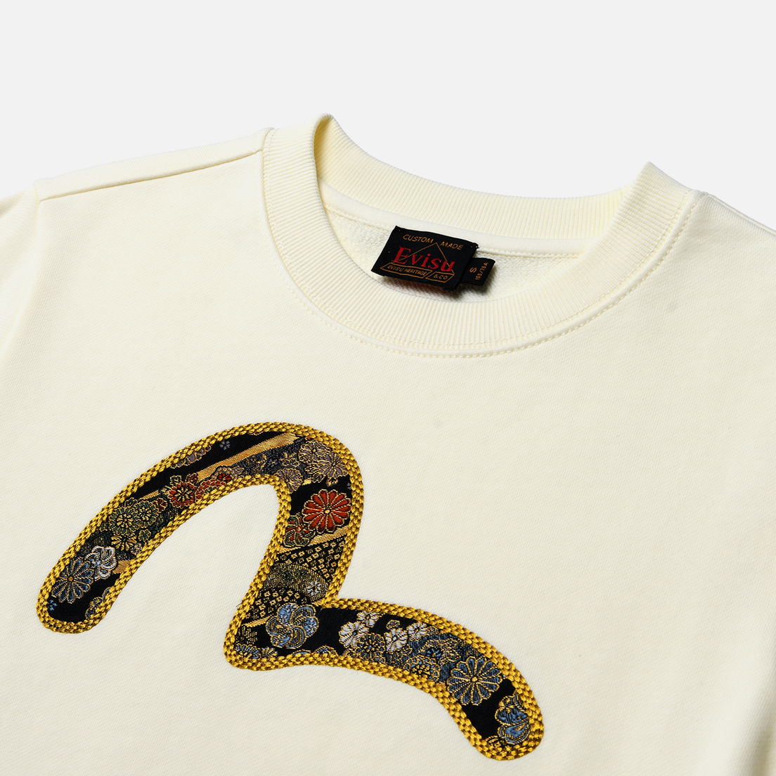 Evisu Женская толстовка Brocade Applique Seagull Logo Embroidery