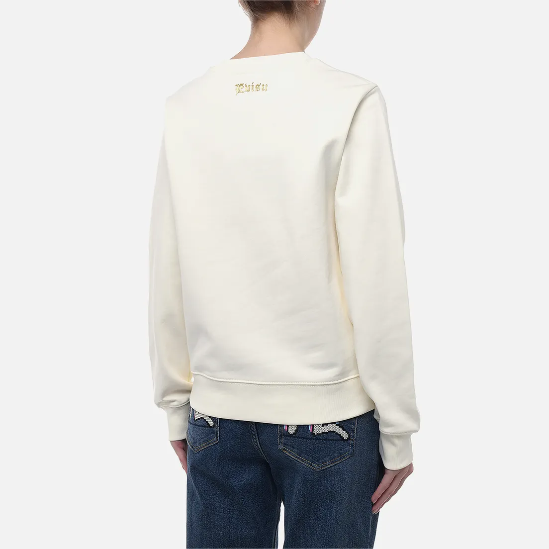 Evisu Женская толстовка Brocade Applique Seagull Logo Embroidery
