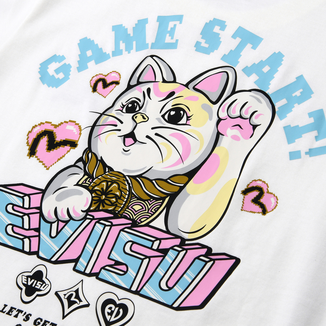 Evisu Женская футболка Lucky Cat Printed