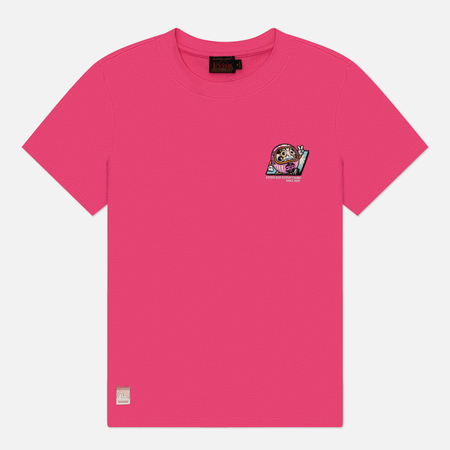 Женская футболка Evisu Daruma Embroidery, цвет розовый, размер M