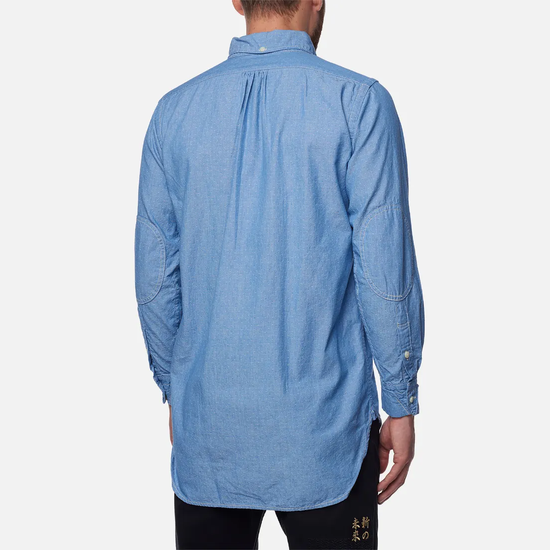 Evisu Мужская рубашка Nashville 3 Button-Down Dot Chambray