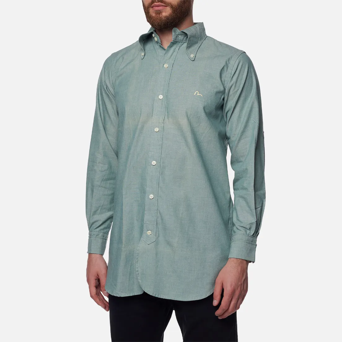 Evisu Мужская рубашка Nashville 3 Button-Down Chambray