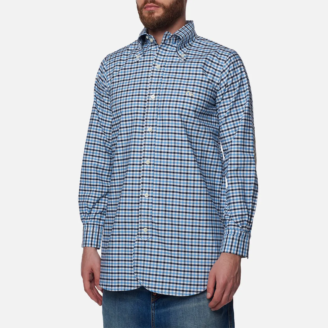 Evisu Мужская рубашка Nashville 3 Button-Down Check