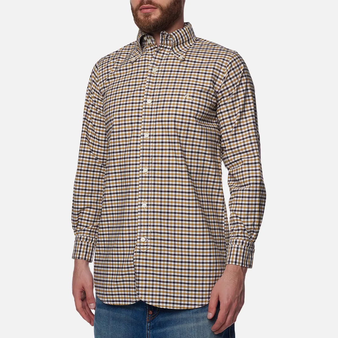 Evisu Мужская рубашка Nashville 3 Button-Down Check