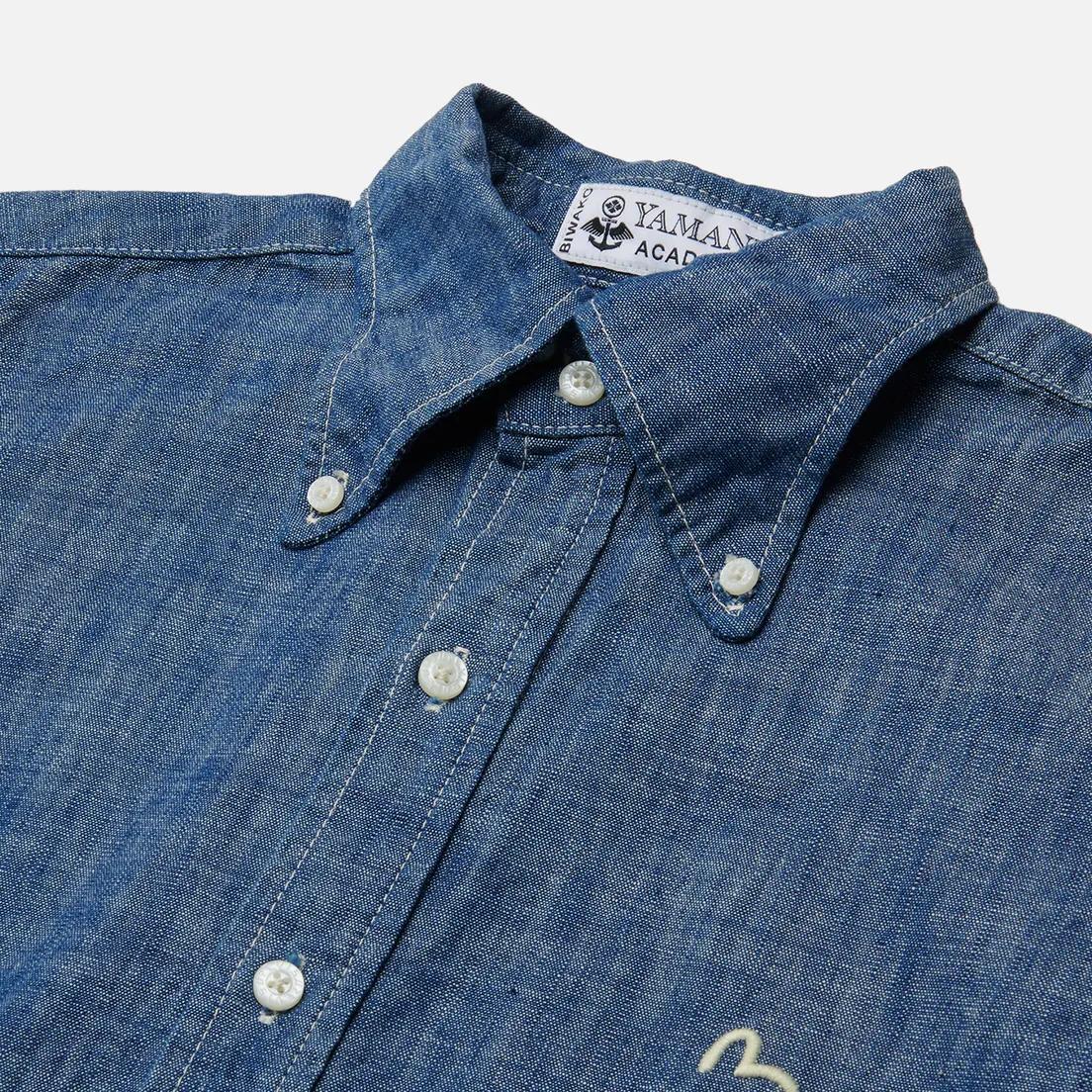 Evisu Мужская рубашка Nashville 3 Button-Down Chambray