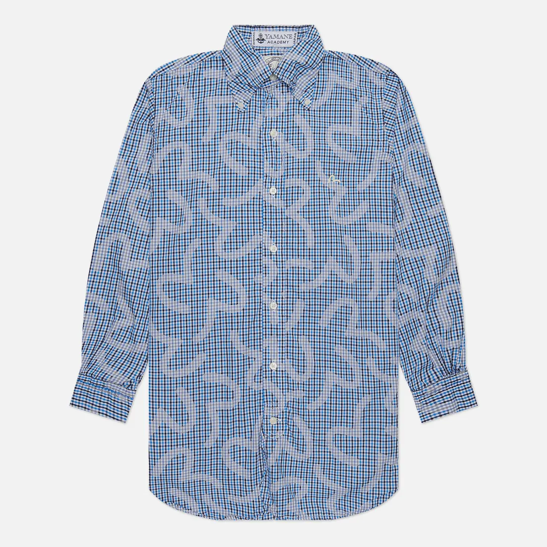 Evisu Мужская рубашка Nashville 3 Button-Down Check Kamome