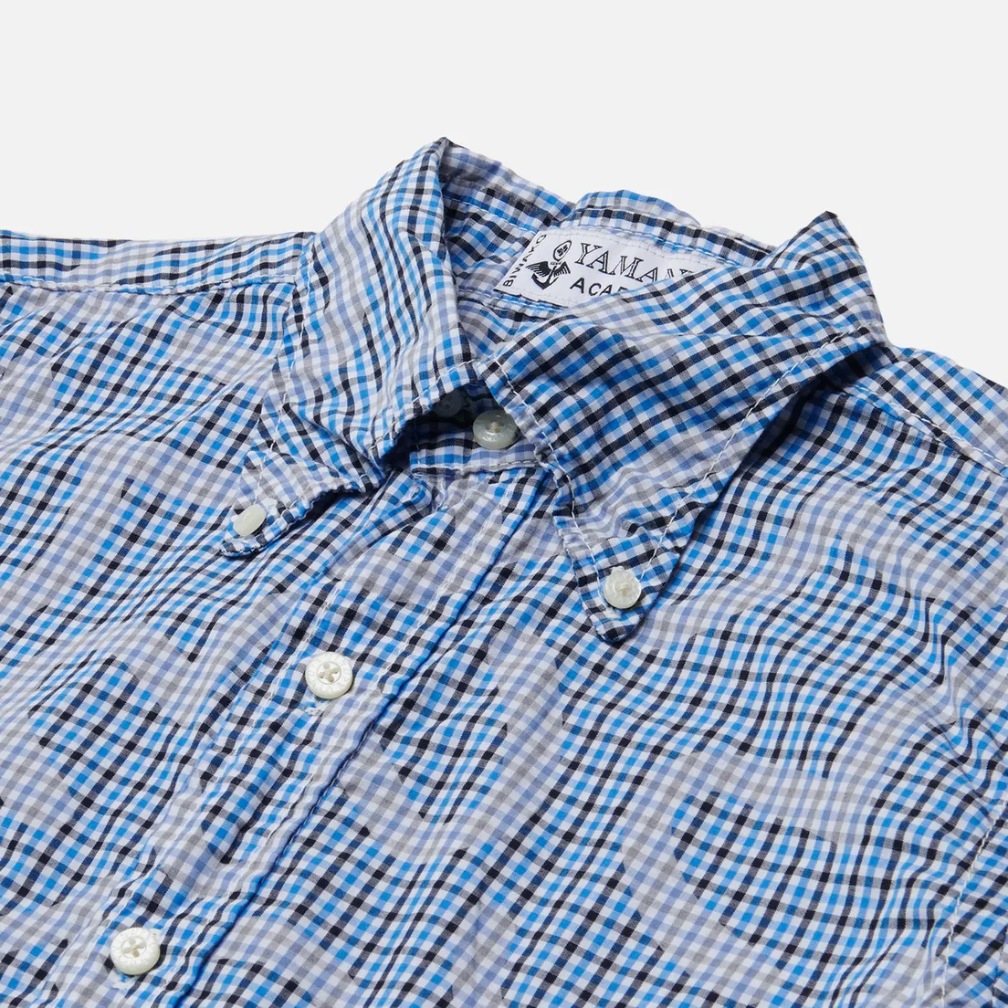 Evisu Мужская рубашка Nashville 3 Button-Down Check Kamome