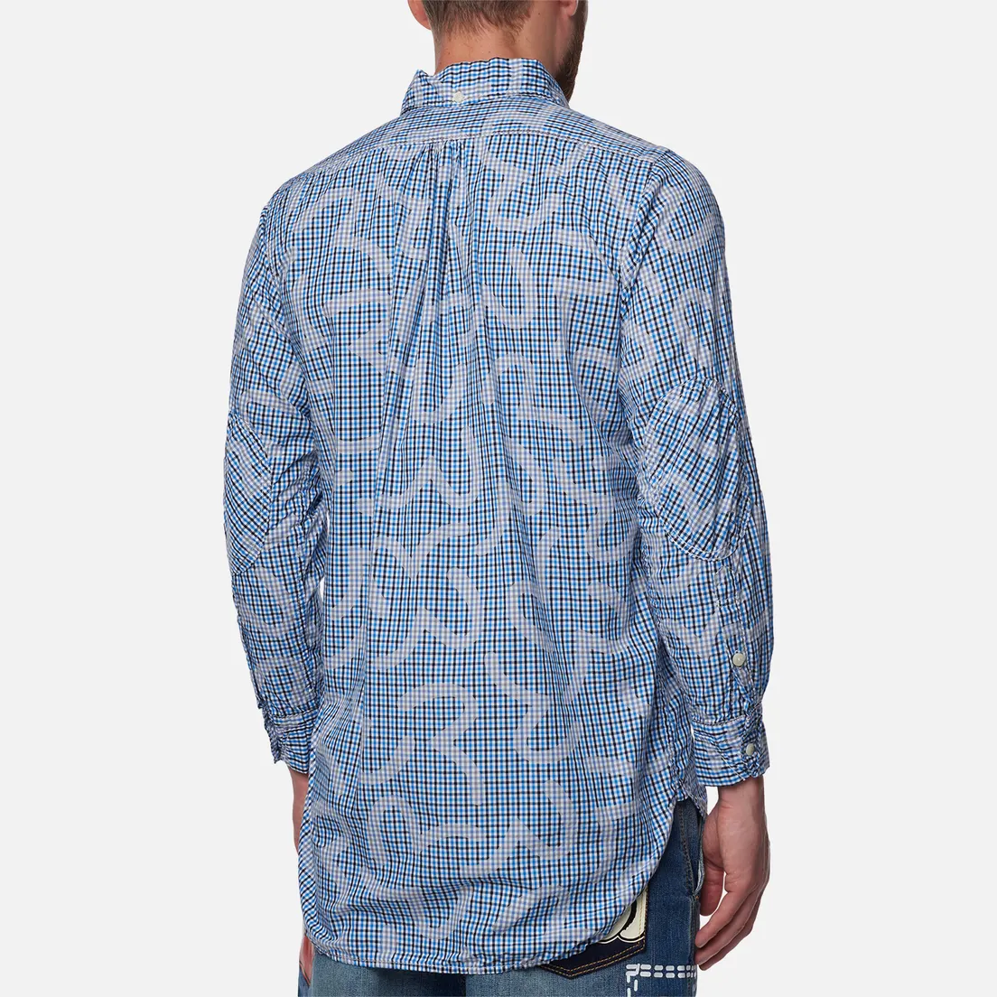 Evisu Мужская рубашка Nashville 3 Button-Down Check Kamome