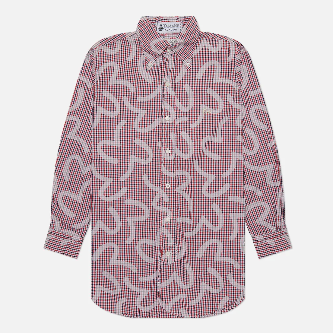 Evisu Мужская рубашка Nashville 3 Button-Down Check Kamome