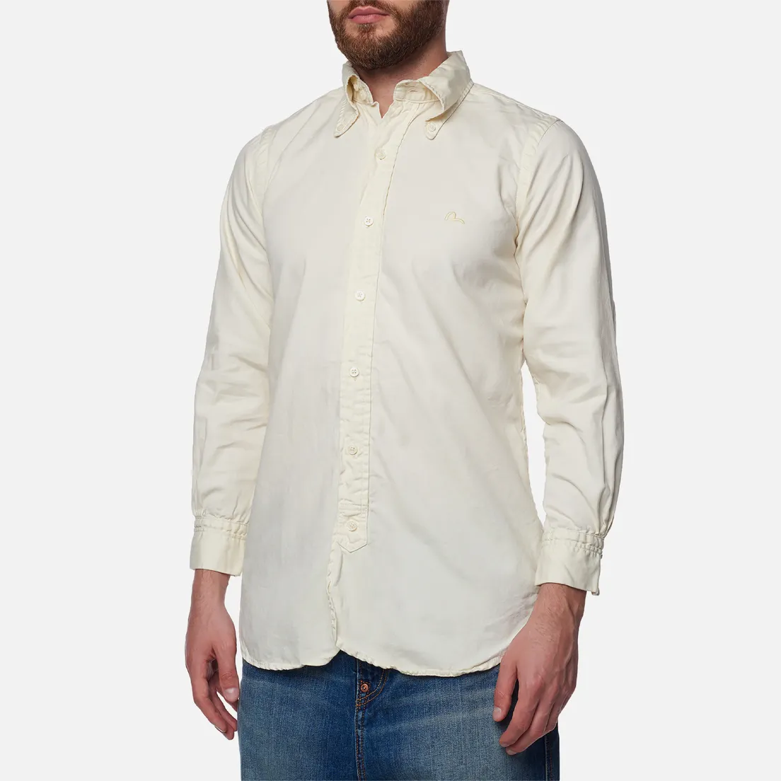 Evisu Мужская рубашка Nashville 3 Button-Down Oxford