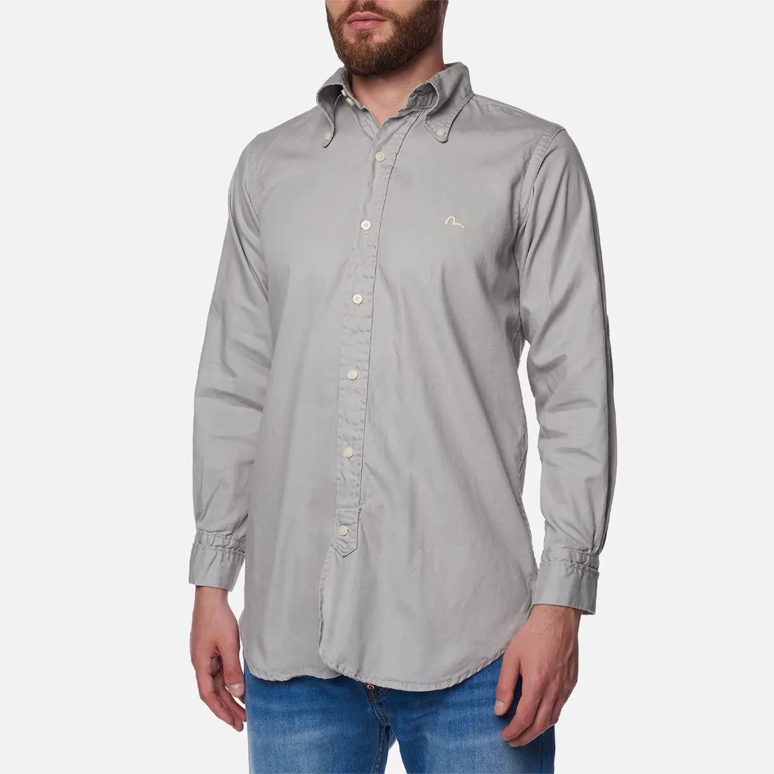Evisu Мужская рубашка Nashville 3 Button-Down Oxford