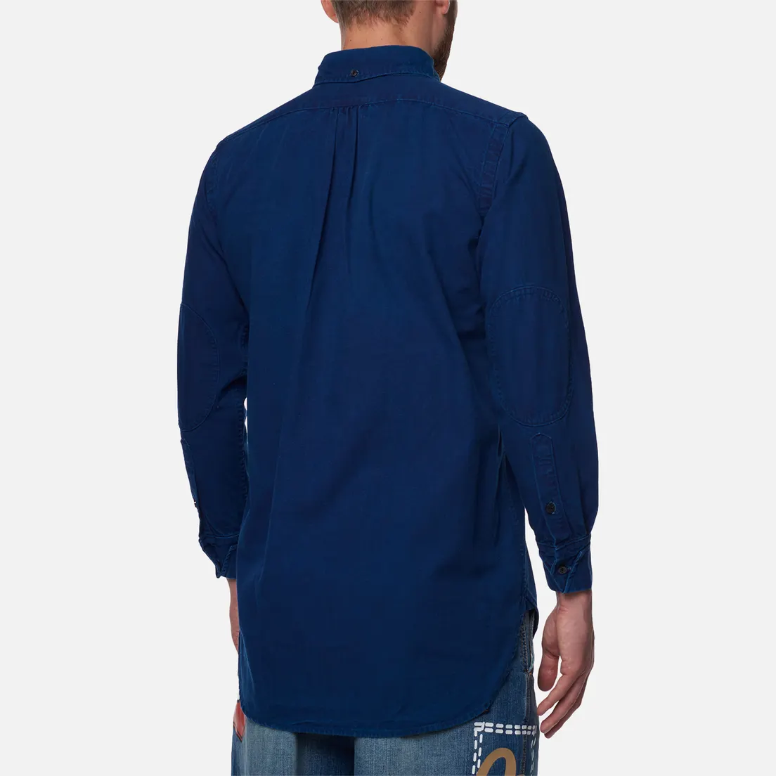Evisu Мужская рубашка Nashville 3 Button-Down Indigo Dyed