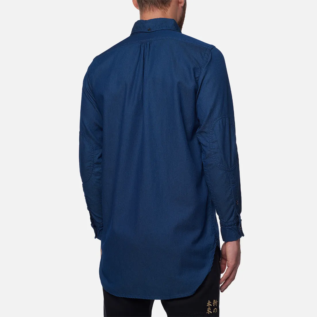 Evisu Мужская рубашка Nashville 3 Button-Down Indigo Dobby