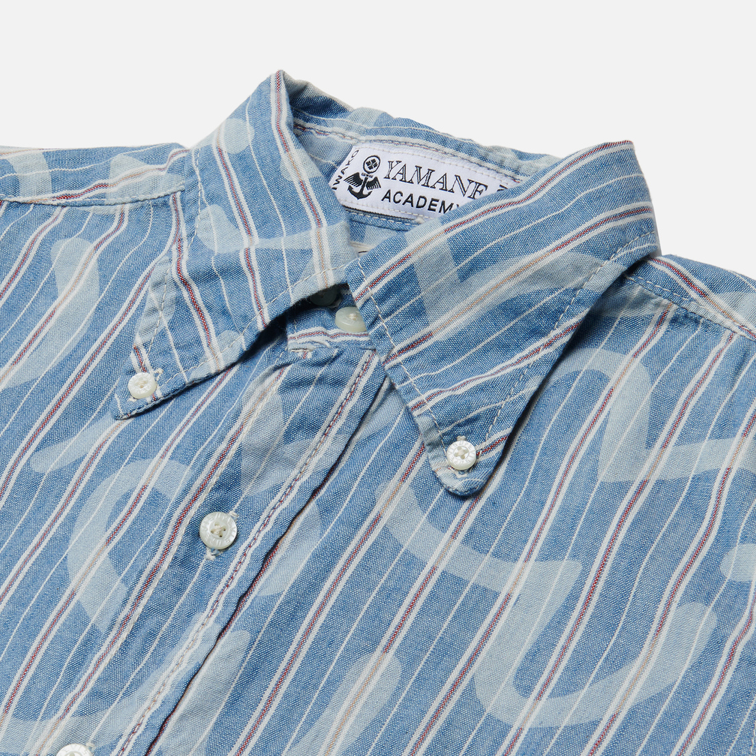 Evisu Мужская рубашка Nashville 3 Button-Down Stripe Kamome