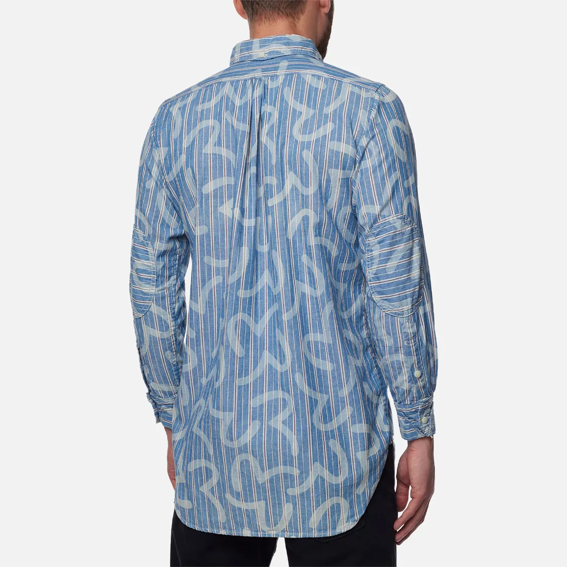 Evisu Мужская рубашка Nashville 3 Button-Down Stripe Kamome