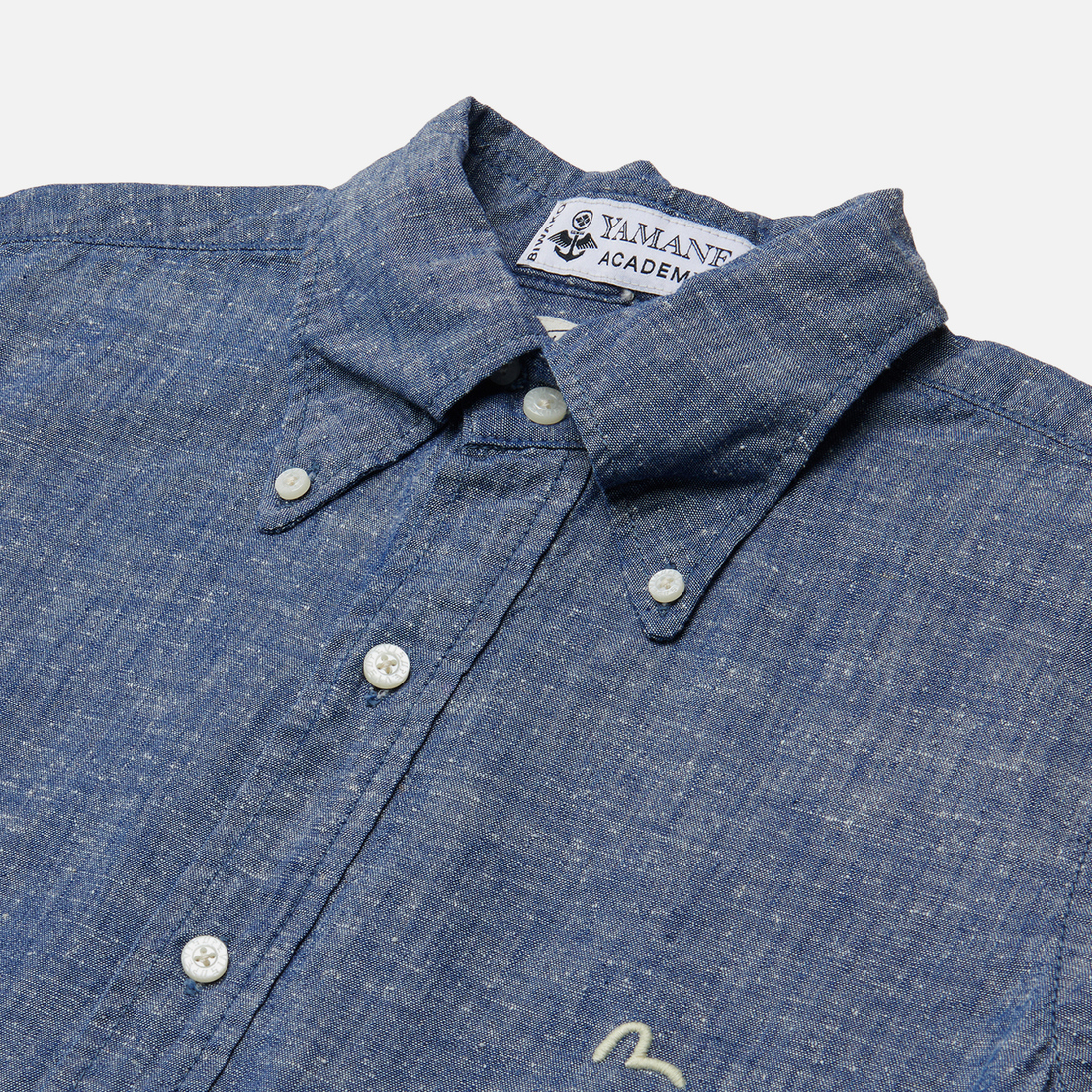 Evisu Мужская рубашка Nashville 3 Selvedge Chambray