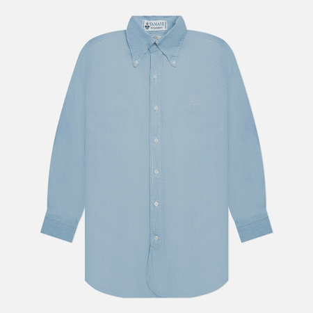 фото Мужская рубашка evisu nashville 3 selvedge chambray, цвет голубой, размер s