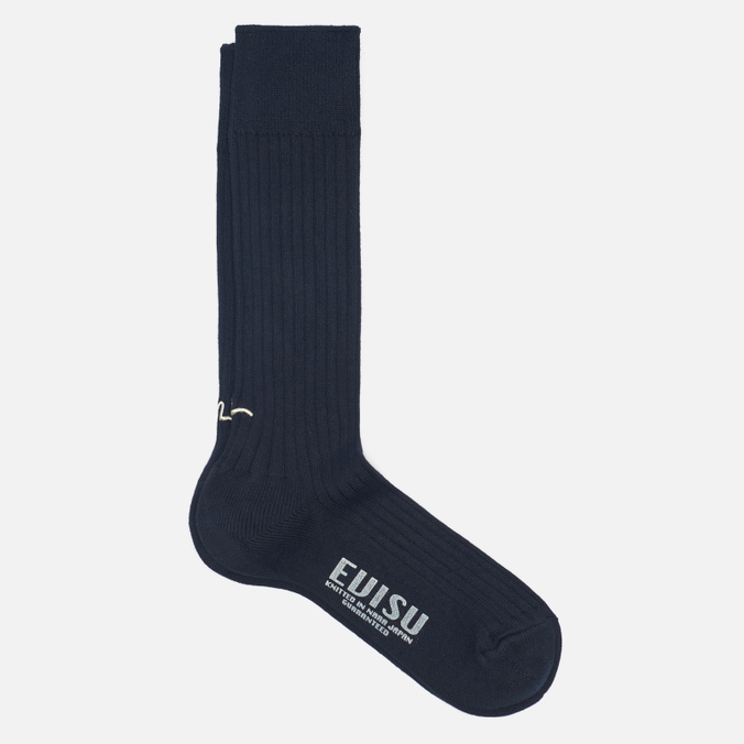 Носки Evisu Solid Rib, цвет чёрный