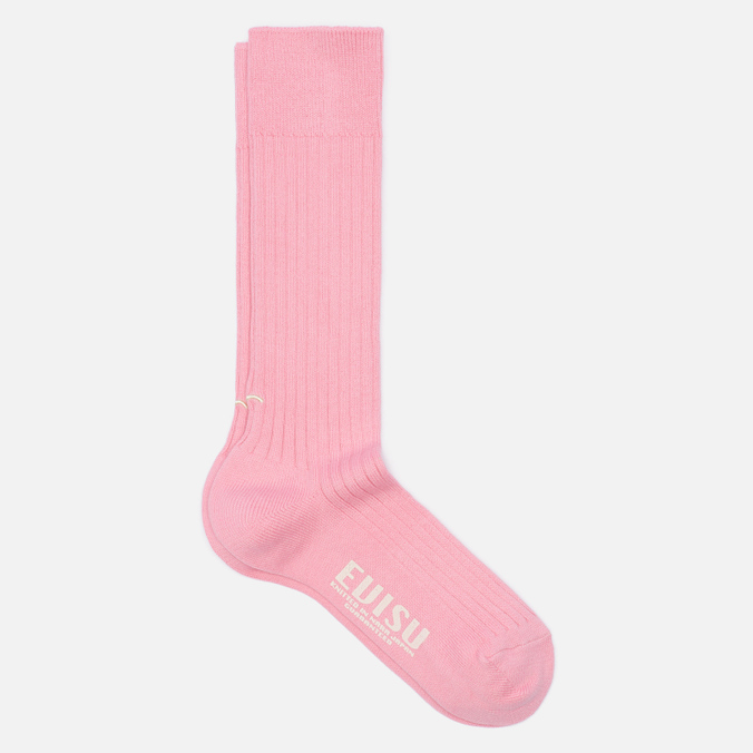 Носки Evisu Solid Rib, цвет розовый