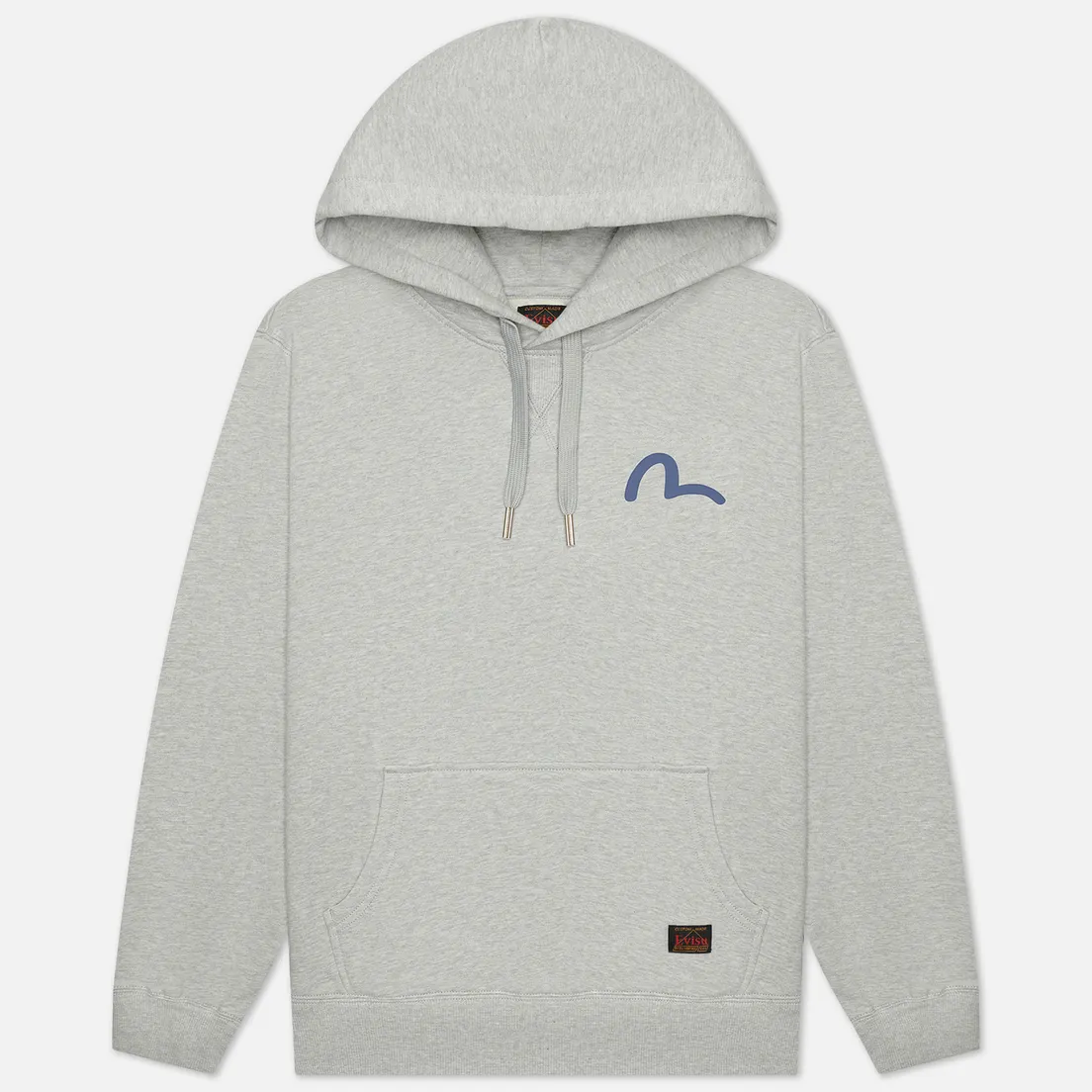 Evisu Мужская толстовка Basic Hooded Seagull Print