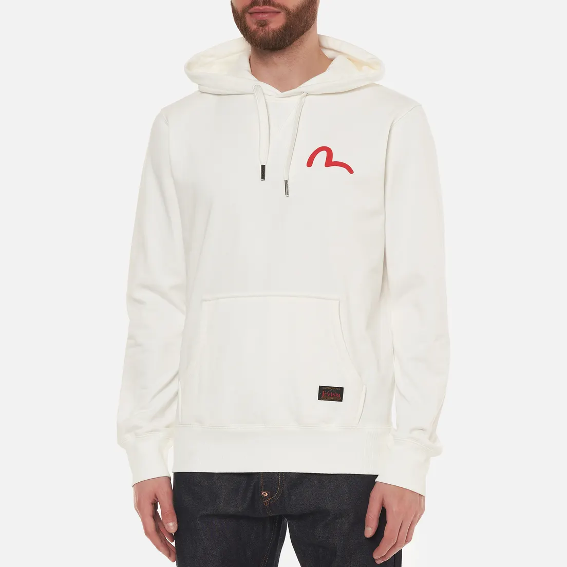 Evisu Мужская толстовка Basic Hooded Seagull Print