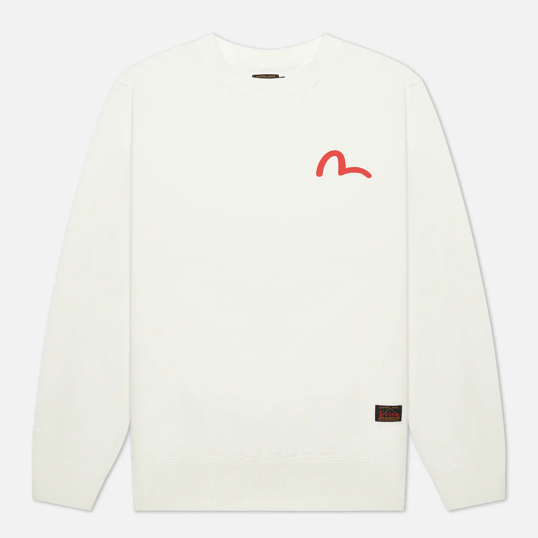 Evisu Мужская толстовка Basic Crew Neck Seagull Printed