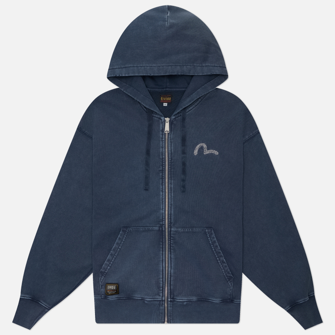 Мужская толстовка Evisu Vintage Heavy Washed And Distressed Hoodie