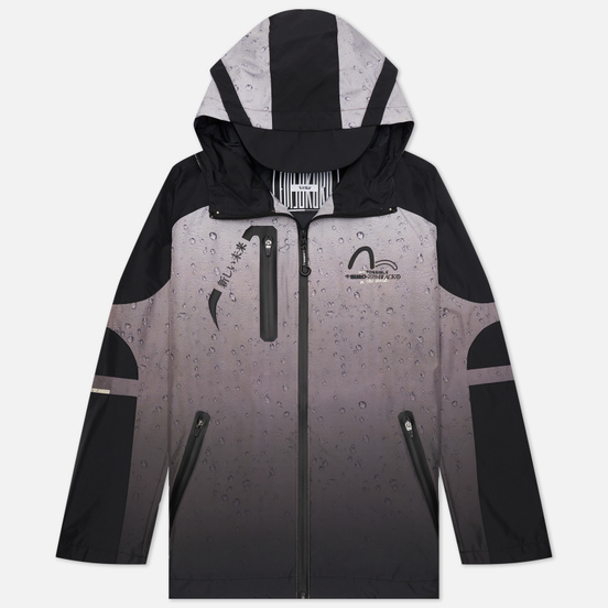 Мужская куртка ветровка Evisu Raindrop All Over Print Trail Windbreaker All Over Print/Black