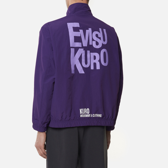 Мужская куртка Evisu Reversible Worker Kuro Workware Label Black/Royal Purple