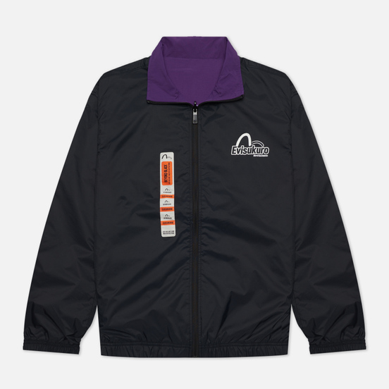 Мужская куртка Evisu Reversible Worker Kuro Workware Label Black/Royal Purple