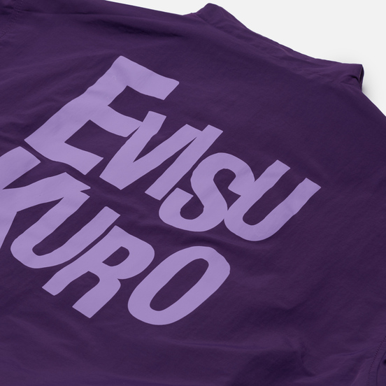 Мужская куртка Evisu Reversible Worker Kuro Workware Label Black/Royal Purple