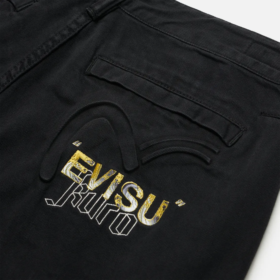 Evisu Мужские брюки Embossed Seagull Baggy