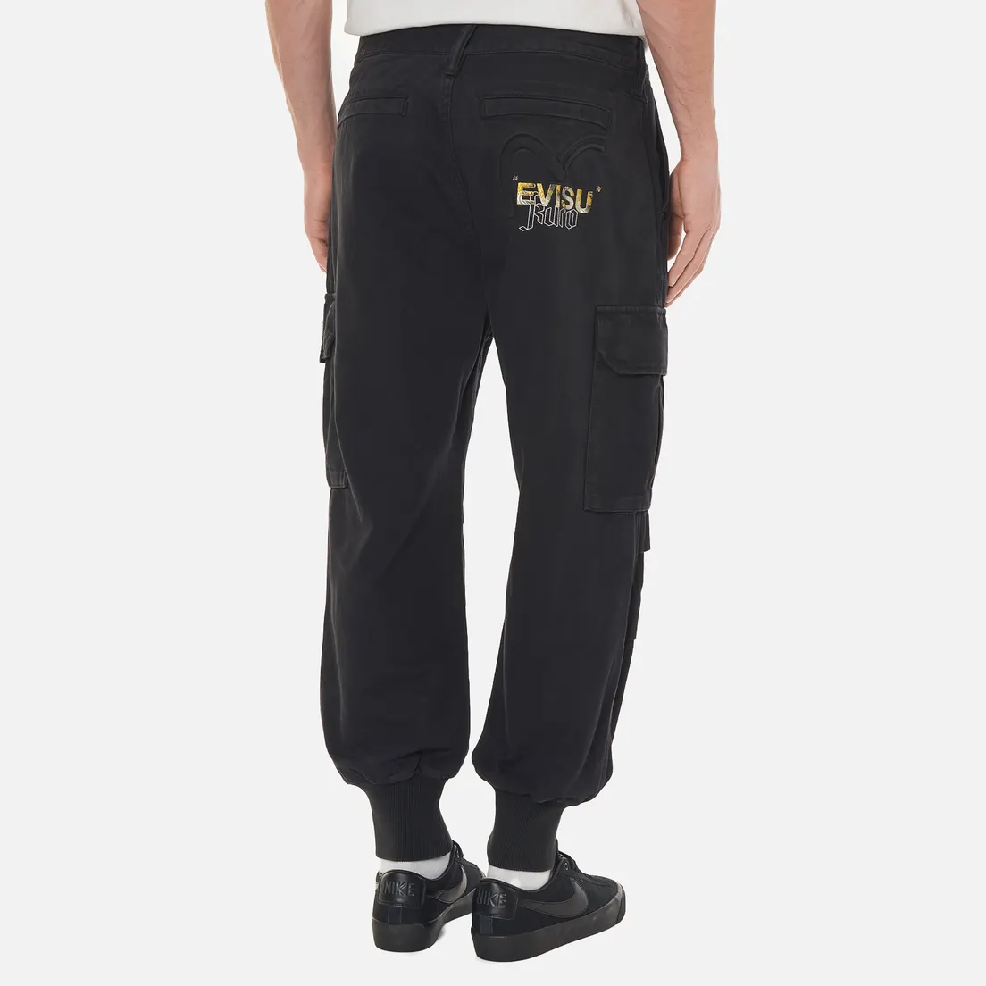 Evisu Мужские брюки Embossed Seagull Baggy