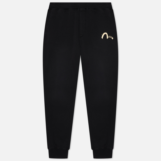 Мужские брюки Evisu Garment Pigement Dye Hannya & Skull Pigment Black