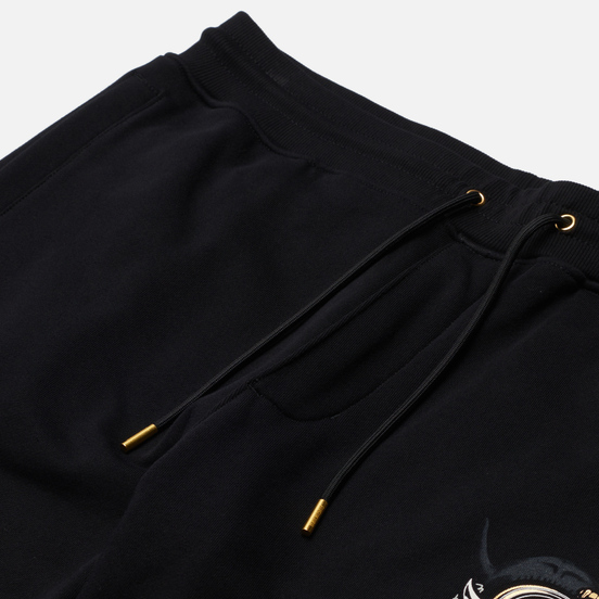 Мужские брюки Evisu Multi Hannya & Seagull Foil Printed Black