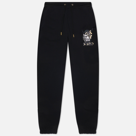 Мужские брюки Evisu Multi Hannya & Seagull Foil Printed Black