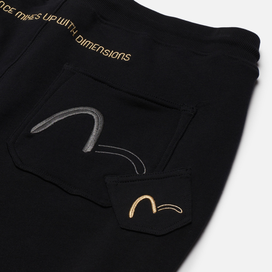 Мужские брюки Evisu Multi Logo Black